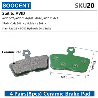 MTB Hydraulic Disc Ceramics Brake Pads