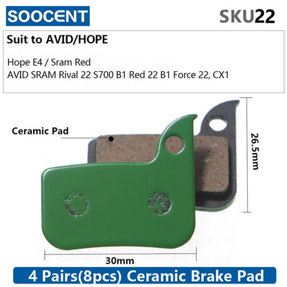 MTB Hydraulic Disc Ceramics Brake Pads