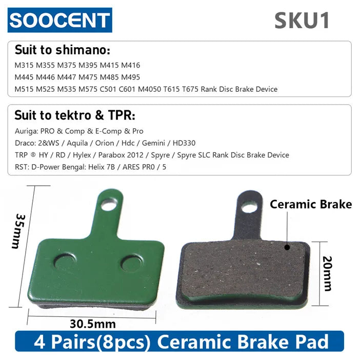 MTB Hydraulic Disc Ceramics Brake Pads