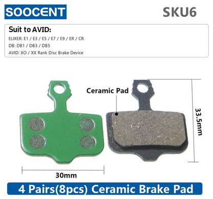 MTB Hydraulic Disc Ceramics Brake Pads