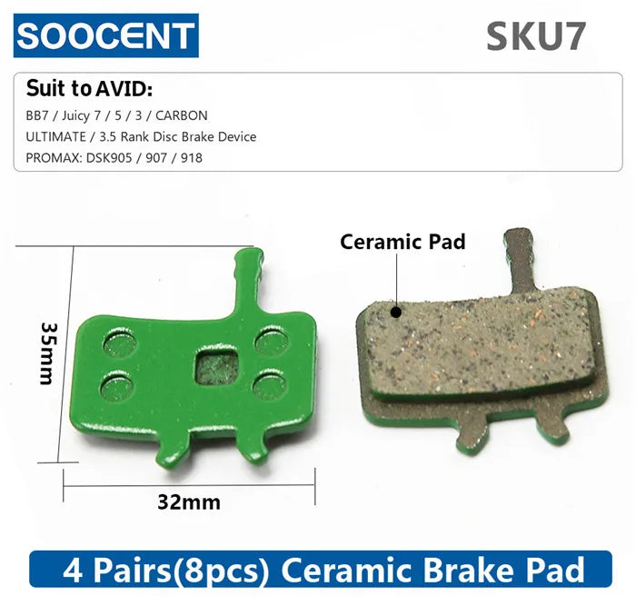 MTB Hydraulic Disc Ceramics Brake Pads