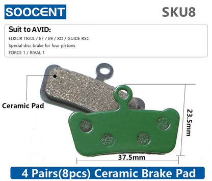 MTB Hydraulic Disc Ceramics Brake Pads