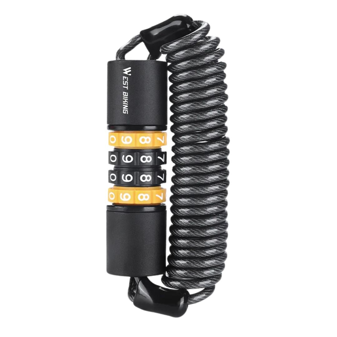 West Biking Portable Rope With Lock Password