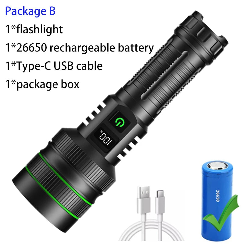 Long Range Tactical Power Led Flashlight